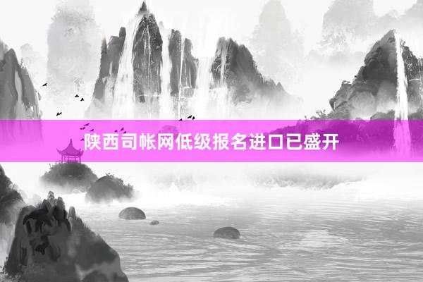 陕西司帐网低级报名进口已盛开