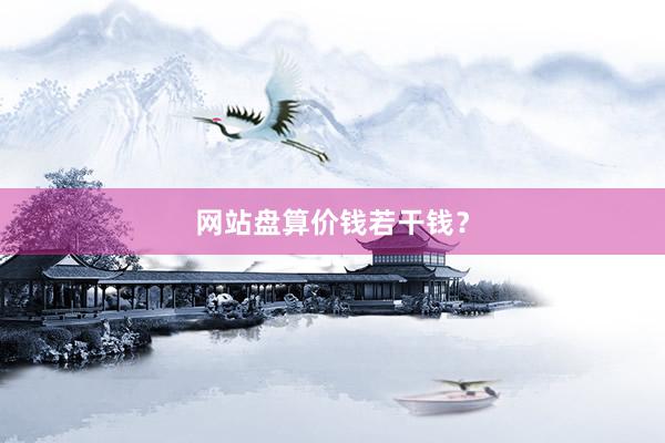 网站盘算价钱若干钱？